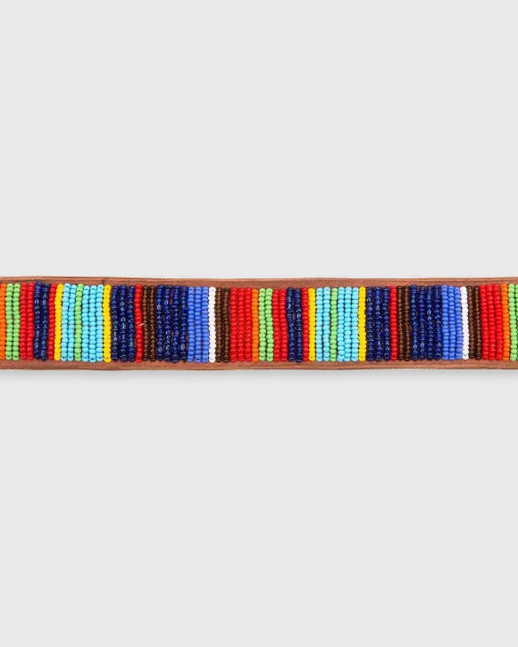1.25" African Beaded Belt