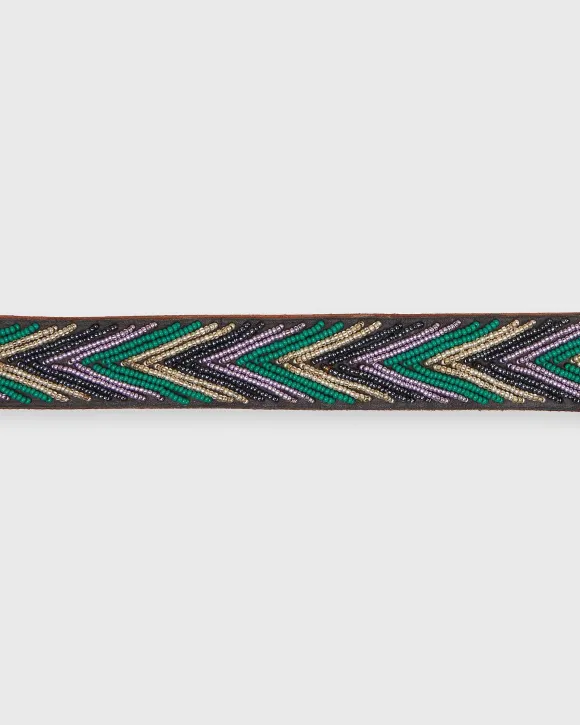 1.25" African Fully Beaded Belt