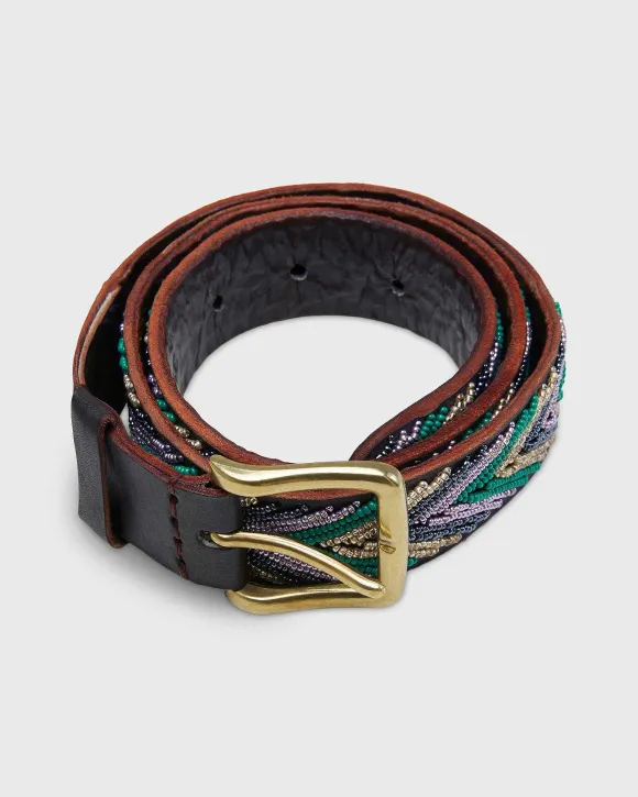 1.25" African Fully Beaded Belt