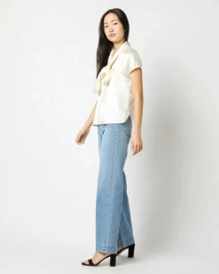 Atelier Tie-Neck Blouse