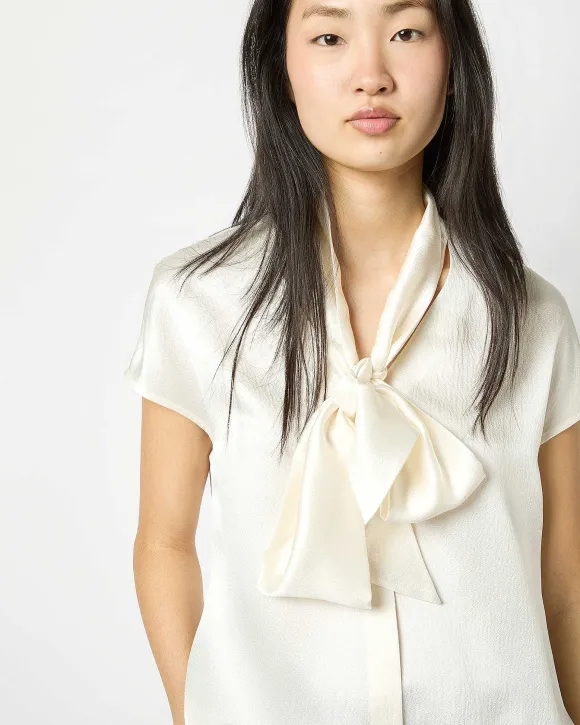 Atelier Tie-Neck Blouse