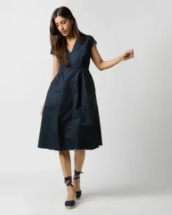 Cap-Sleeve Dress