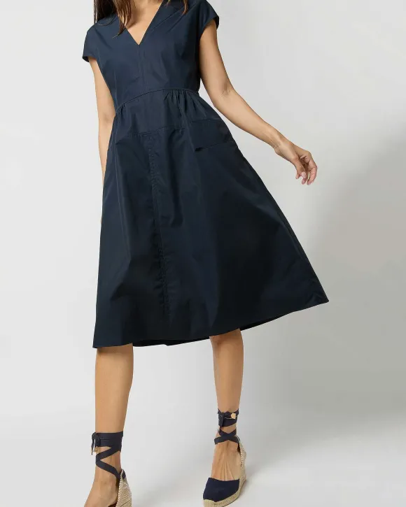 Cap-Sleeve Dress