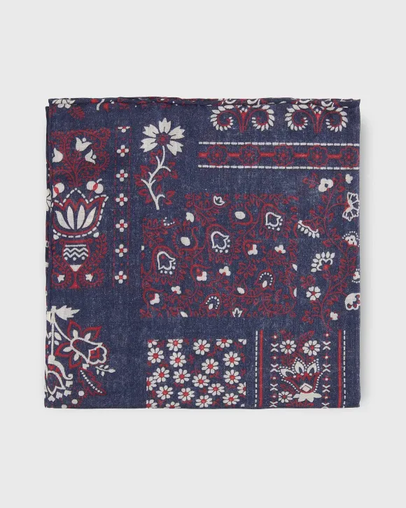Cotton Print Pocket Square