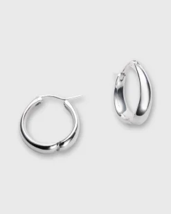 Dented Hoop Earrings