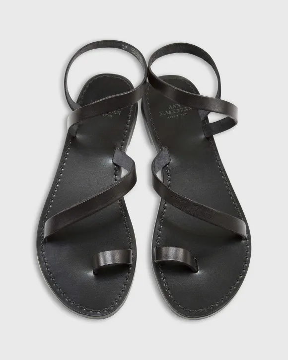 Diagonal Strap Sandal