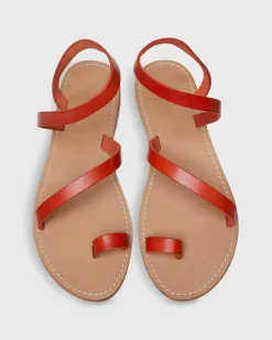 Diagonal Strap Sandal