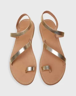 Diagonal Strap Sandal