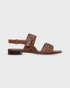 Double-Strap Woven Sandal