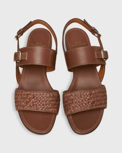 Double-Strap Woven Sandal