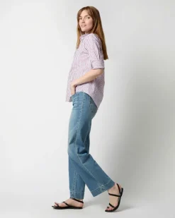 Elbow-Sleeve Frill Shirt