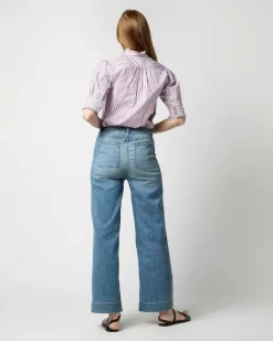 Elbow-Sleeve Frill Shirt