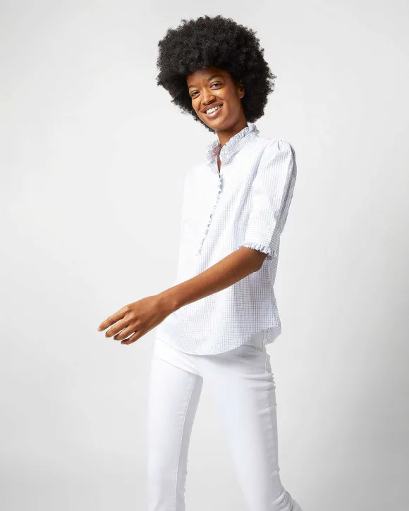 Elbow-Sleeve Frill Shirt