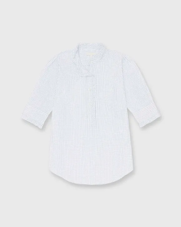 Elbow-Sleeve Frill Shirt