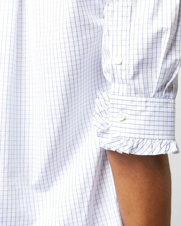 Elbow-Sleeve Frill Shirt