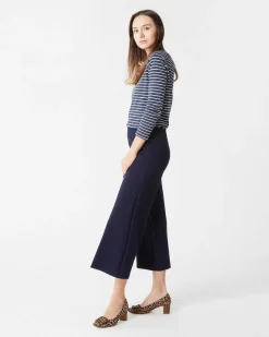Faye Wide-Leg Cropped Pant