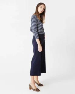 Faye Wide-Leg Cropped Pant
