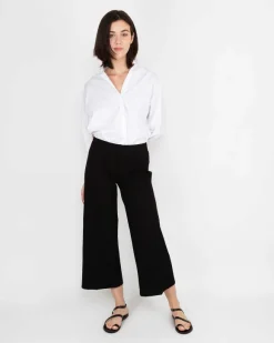 Faye Wide-Leg Cropped Pant