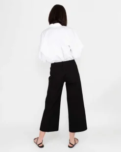 Faye Wide-Leg Cropped Pant