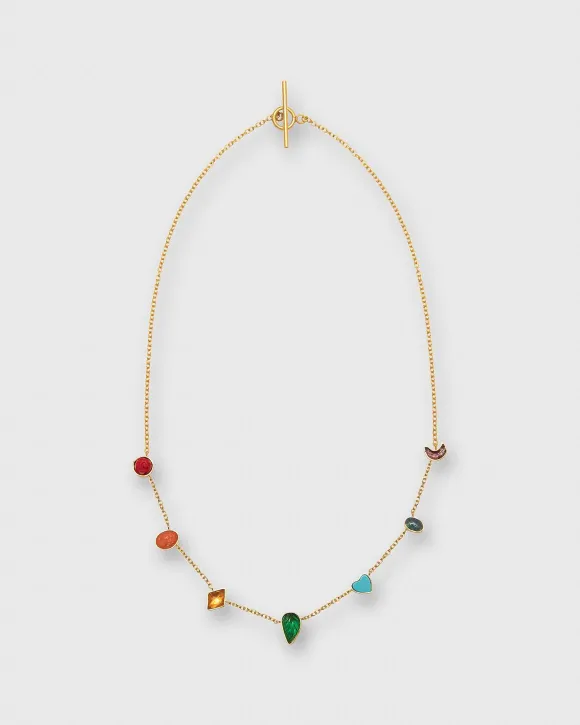 Five Mini Charm Necklace