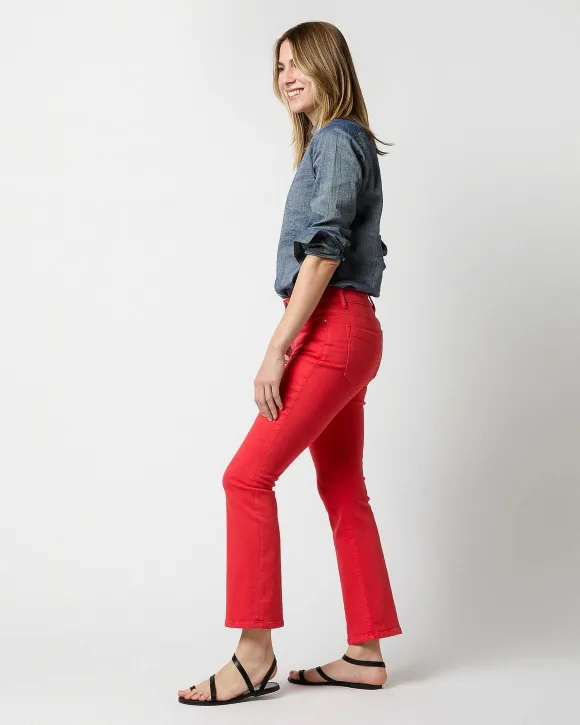 Flare Cropped 5-Pocket Jean