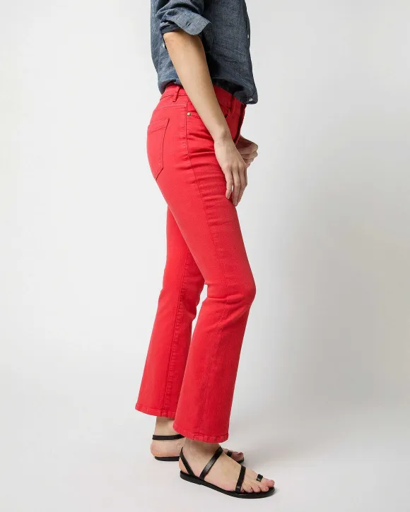 Flare Cropped 5-Pocket Jean
