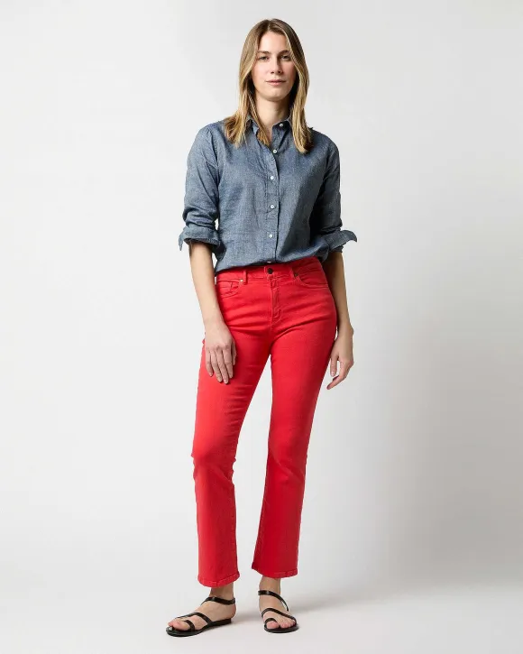 Flare Cropped 5-Pocket Jean
