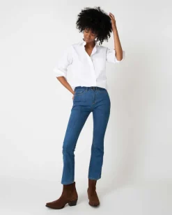 Flare Cropped 5-Pocket Jean