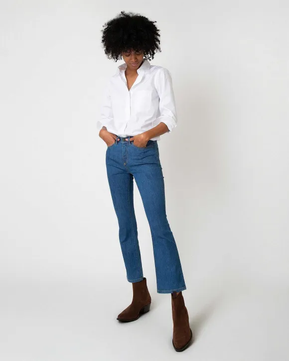 Flare Cropped 5-Pocket Jean