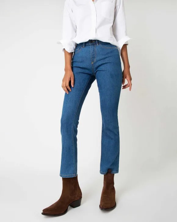 Flare Cropped 5-Pocket Jean