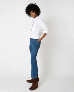 Flare Cropped 5-Pocket Jean