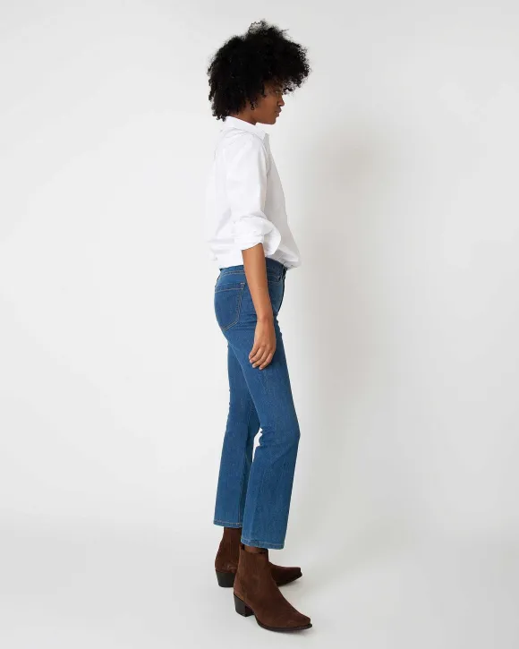 Flare Cropped 5-Pocket Jean