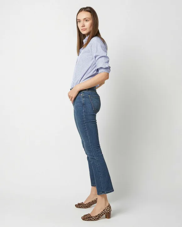 Flare Cropped 5-Pocket Jean