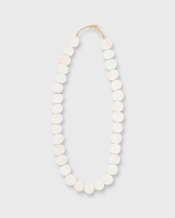 Flat Disk Cowbone Beads
