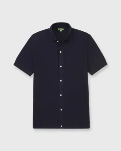 Full-Placket Shirt Sweater