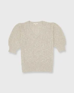 Giselle Pointelle V-Neck Sweater