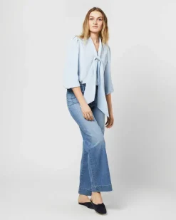 Helene Tie-Neck Blouse
