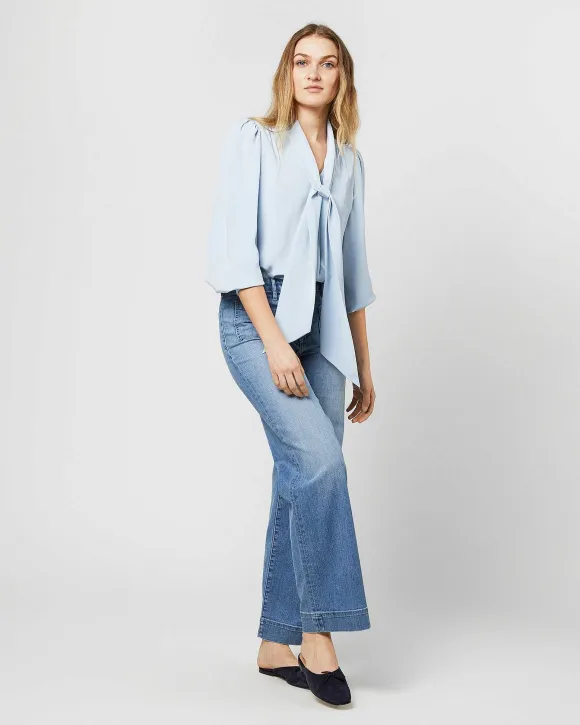 Helene Tie-Neck Blouse