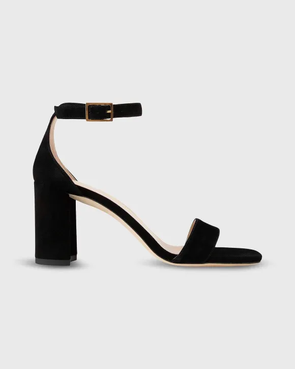 High Ankle-Wrap Block Heel