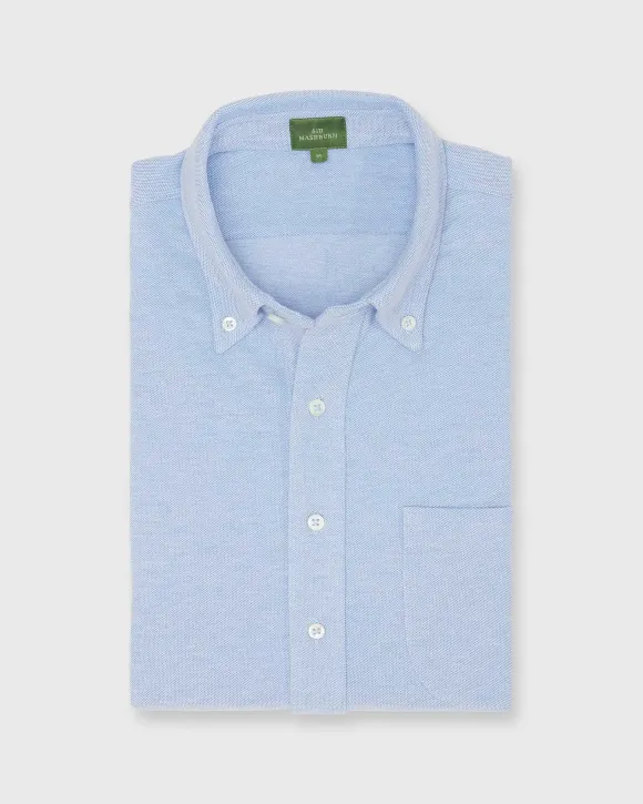 Knit Button-Down Popover Shirt