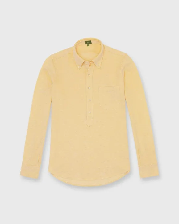Knit Button-Down Popover Shirt