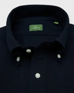 Knit Button-Down Popover Shirt
