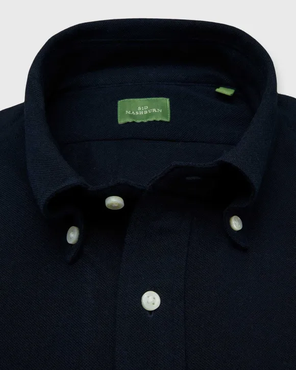 Knit Button-Down Popover Shirt