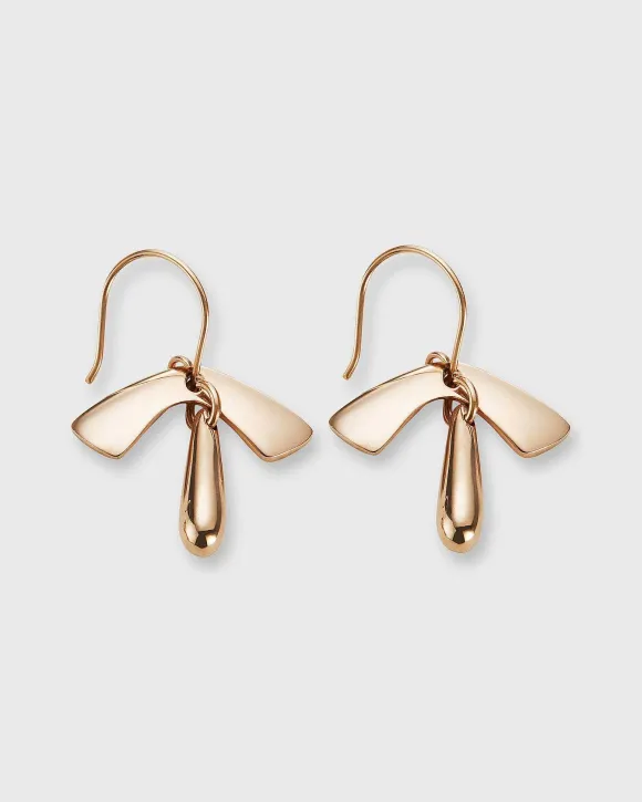 Leaf And Drop Earrings