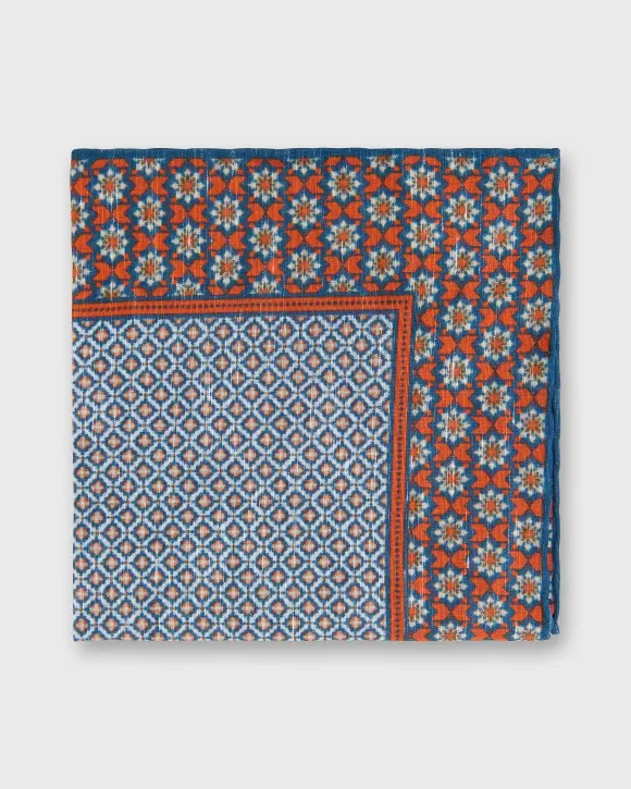 Linen/Cotton Print Pocket Square