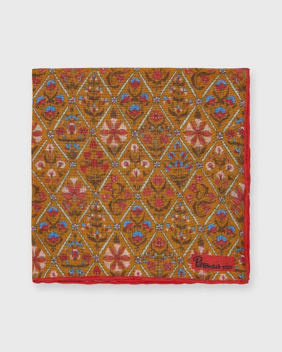 Linen Print Pocket Square
