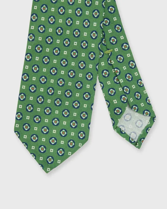 Linen/Silk Print Tie
