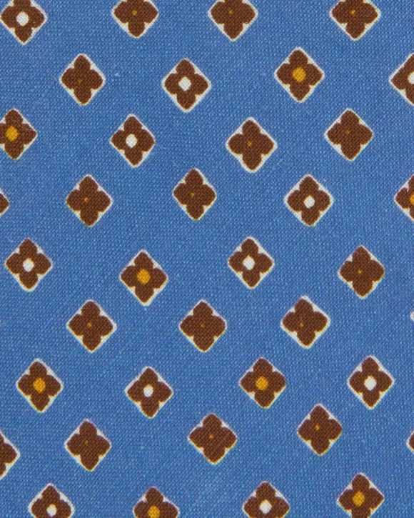 Linen/Silk Print Tie