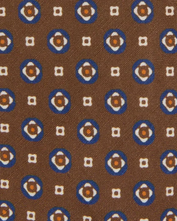 Linen/Silk Print Tie
