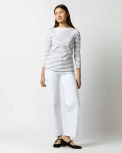 Long-Sleeved Boatneck Tee